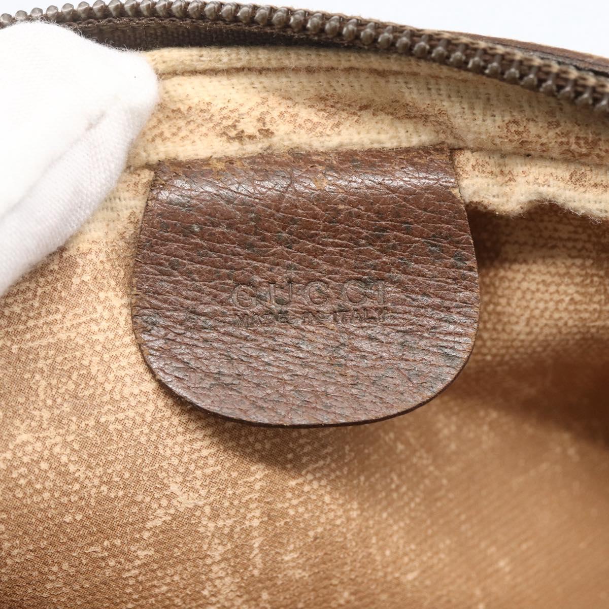 GUCCI GG Supreme Shoulder Bag PVC Beige Gold 001 58 6594 4023 Auth SW1755