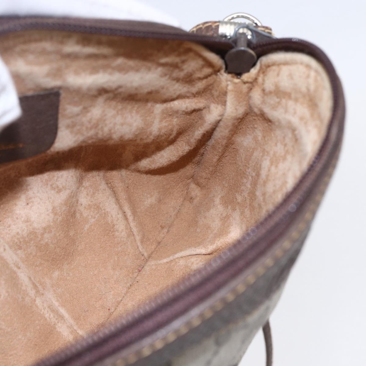 GUCCI GG Supreme Shoulder Bag PVC Beige Gold 40 02 023 Auth SW1760