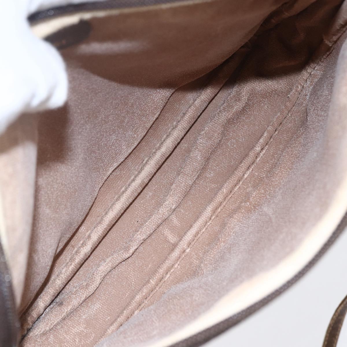 GUCCI GG Supreme Shoulder Bag PVC Leather Beige Gold 007 14 6428 Auth SW1761