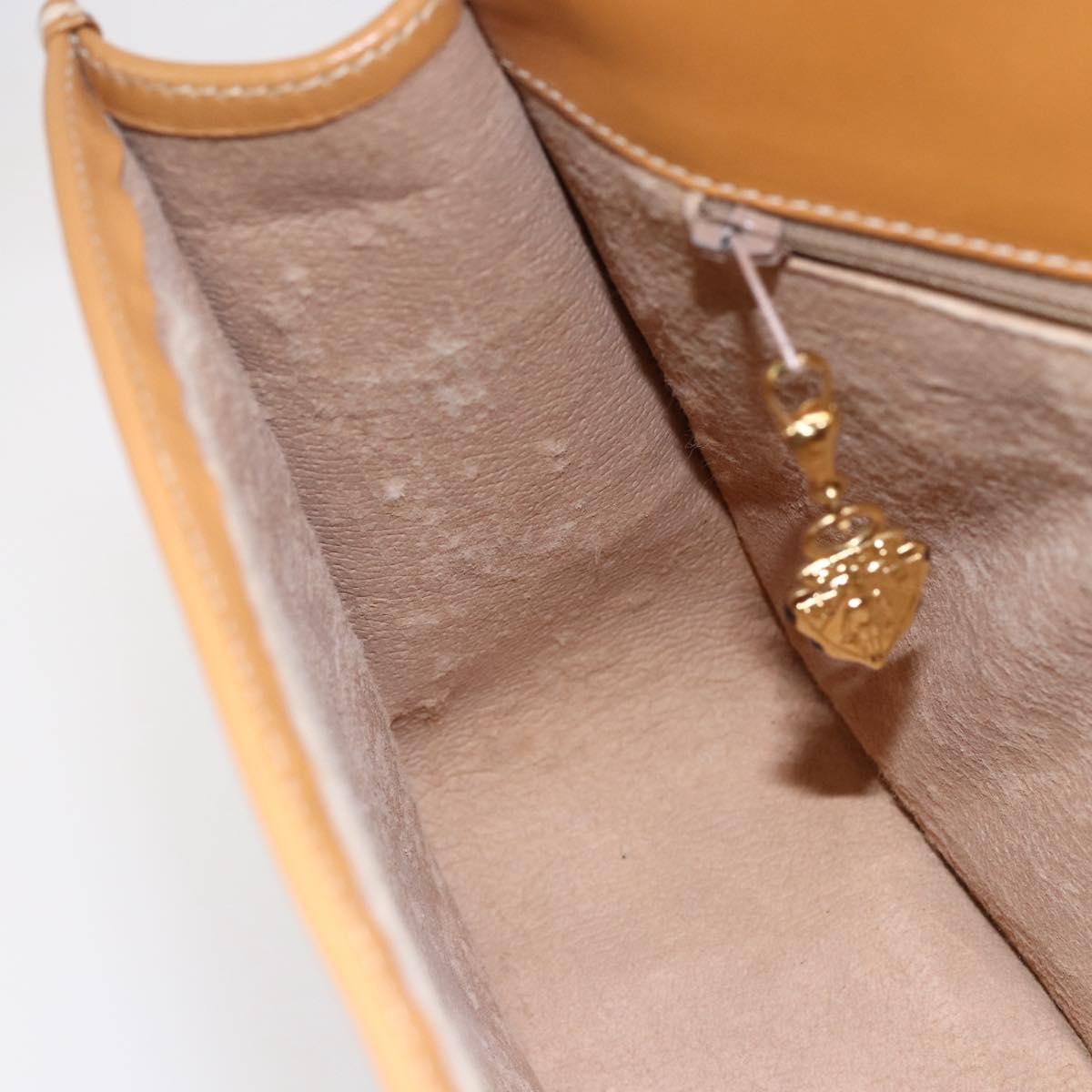 GUCCI Micro GG Supreme Shoulder Bag PVC Beige Gold 001 104 0551 Auth SW1765