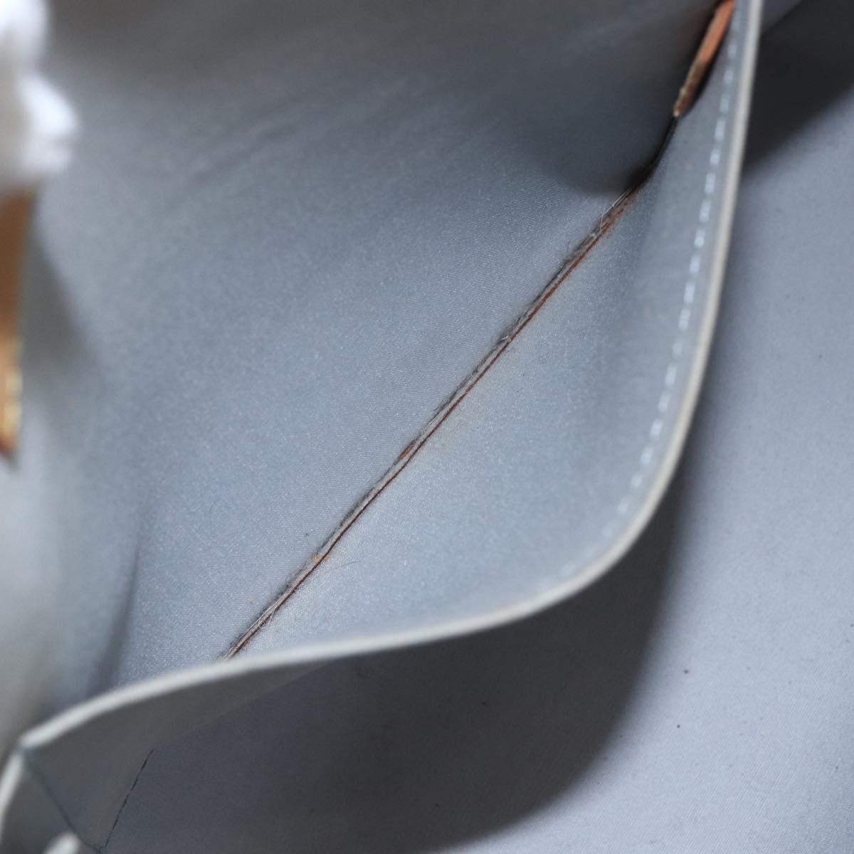 LOUIS VUITTON Monogram Vernis Brentwood Shoulder Bag Perle M91512 LV Auth SW1773