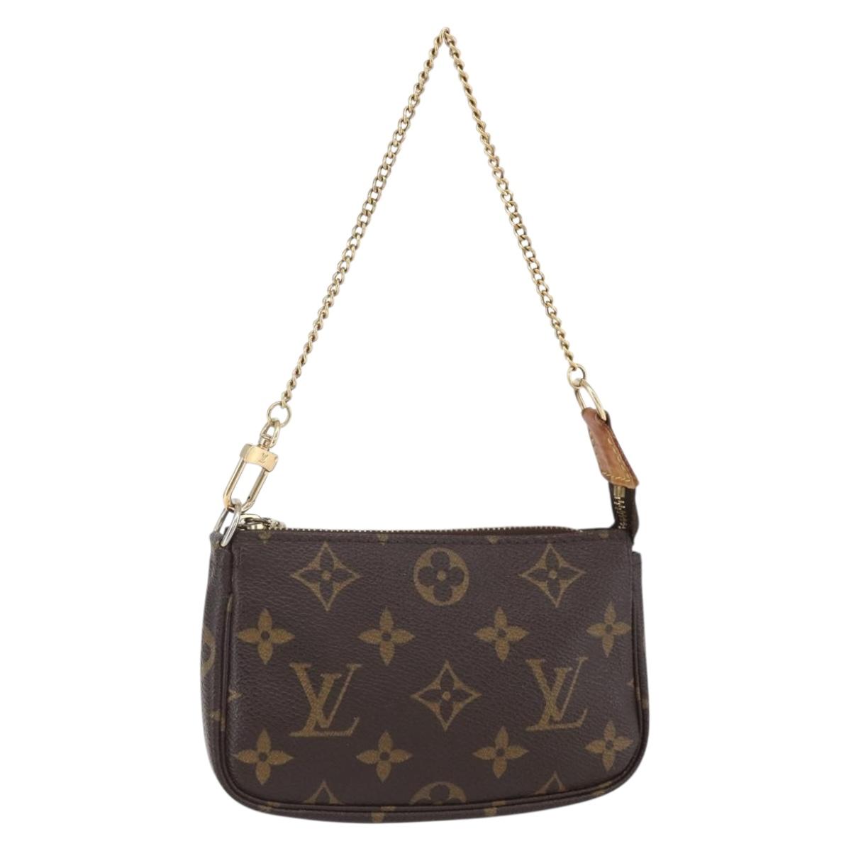LOUIS VUITTON Monogram Mini Pochette Accessoires Pouch M58009 LV Auth SW1774