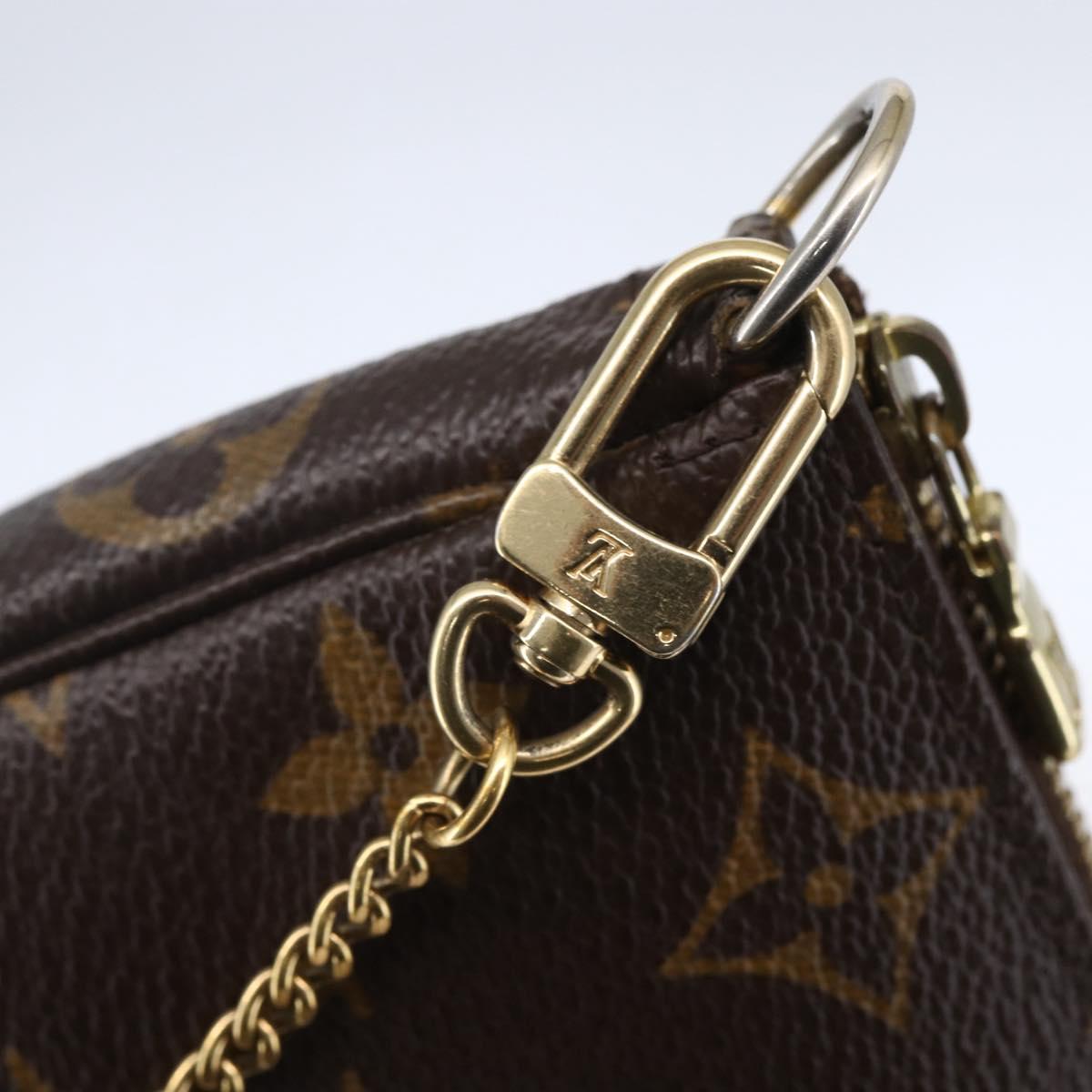 LOUIS VUITTON Monogram Mini Pochette Accessoires Pouch M58009 LV Auth SW1774