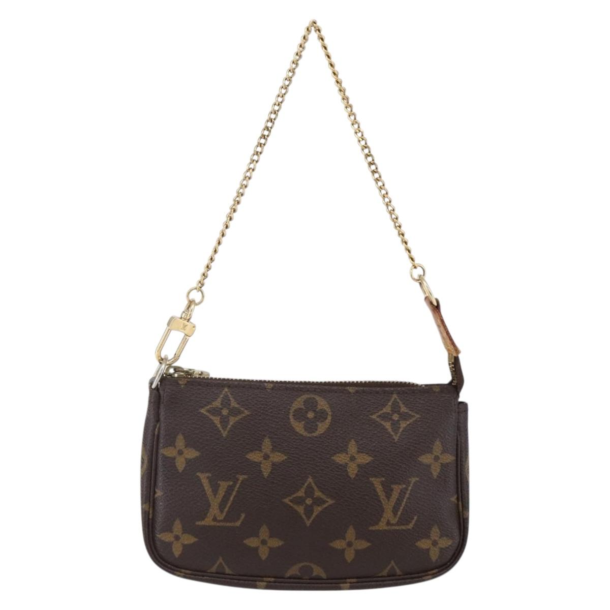 LOUIS VUITTON Monogram Mini Pochette Accessoires Pouch M58009 LV Auth SW1774