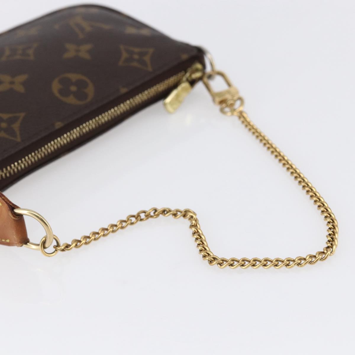 LOUIS VUITTON Monogram Mini Pochette Accessoires Pouch M58009 LV Auth SW1774