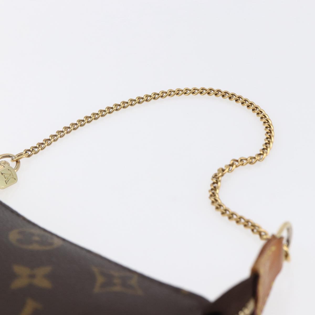 LOUIS VUITTON Monogram Mini Pochette Accessoires Pouch M58009 LV Auth SW1774