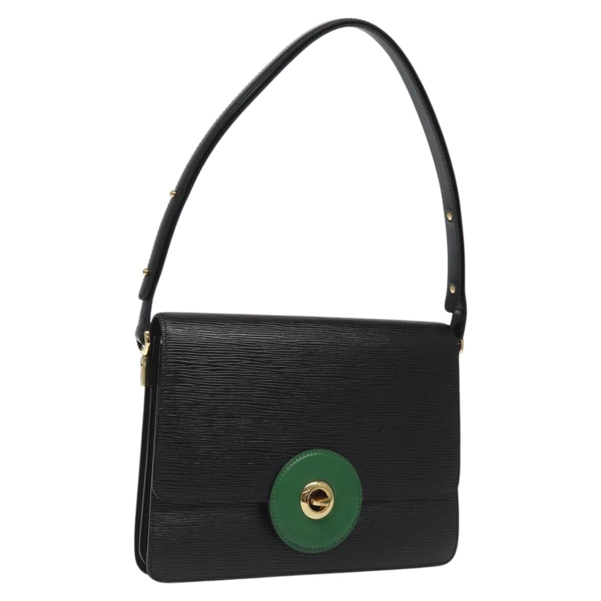 LOUIS VUITTON Epi Free Run Shoulder Bag Green Black M52414 LV Auth sw178