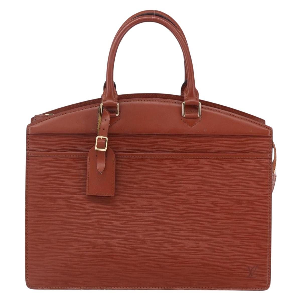 LOUIS VUITTON Epi Riviera Hand Bag Brown M48183 LV Auth SW1781