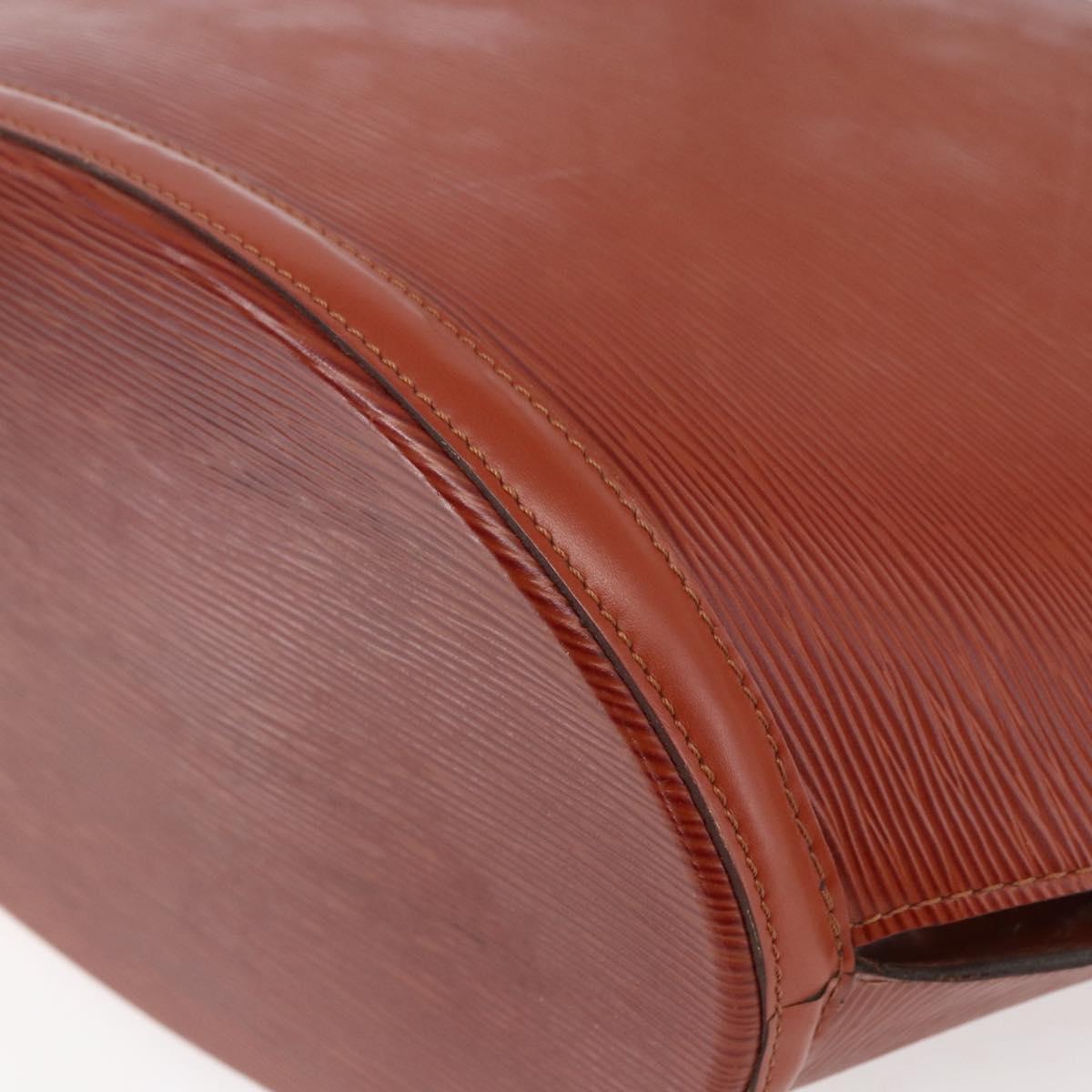 LOUIS VUITTON Epi Saint Jacques Shopping Shoulder Bag Brown M52263 Auth SW1782