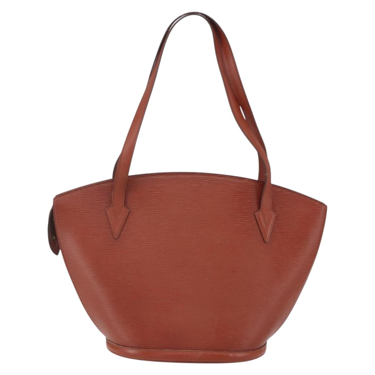 LOUIS VUITTON Epi Saint Jacques Shopping Shoulder Bag Brown M52263 Auth SW1782