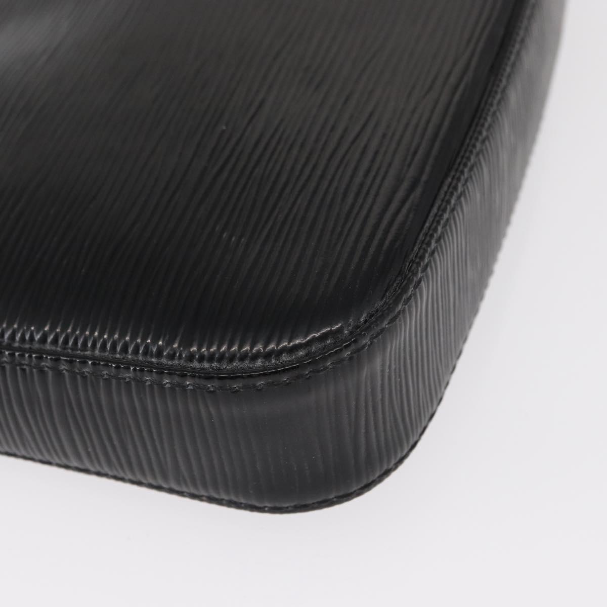 LOUIS VUITTON Epi Electric Pochette Accessoires Pouch Black M4080N Auth SW1783