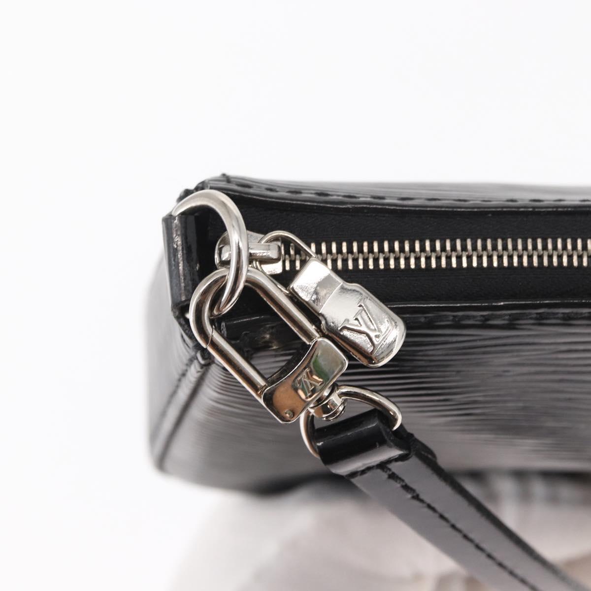 LOUIS VUITTON Epi Electric Pochette Accessoires Pouch Black M4080N Auth SW1783