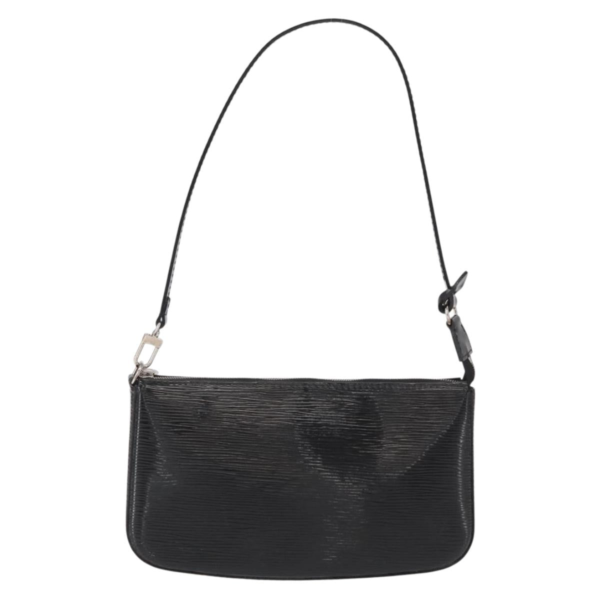 LOUIS VUITTON Epi Electric Pochette Accessoires Pouch Black M4080N Auth SW1783