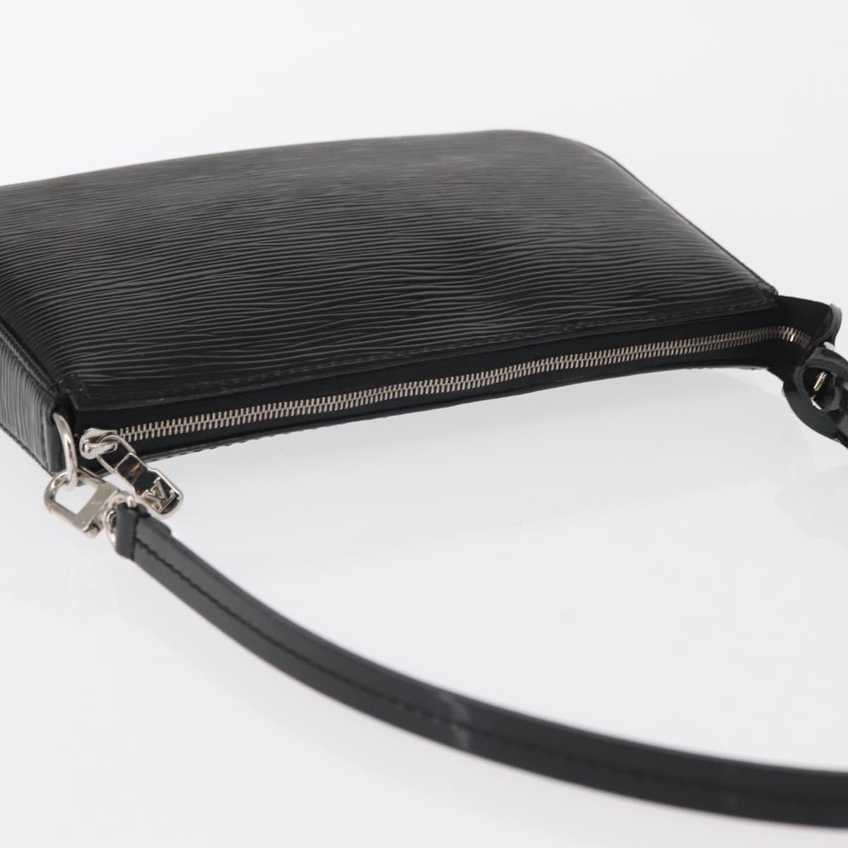 LOUIS VUITTON Epi Electric Pochette Accessoires Pouch Black M4080N Auth SW1783