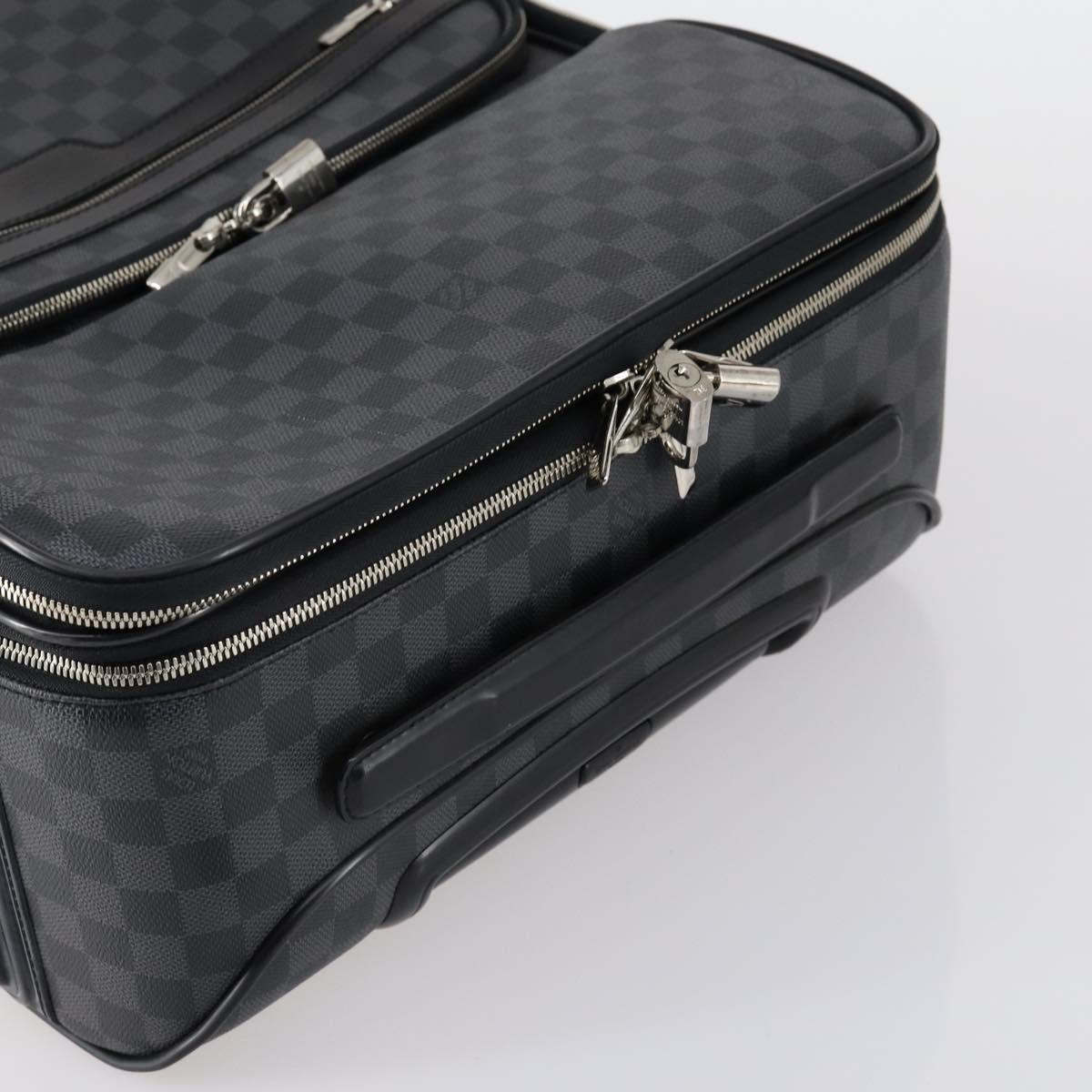 LOUIS VUITTON Damier Graphite Pegas 55 N23300 LV Auth SW1785