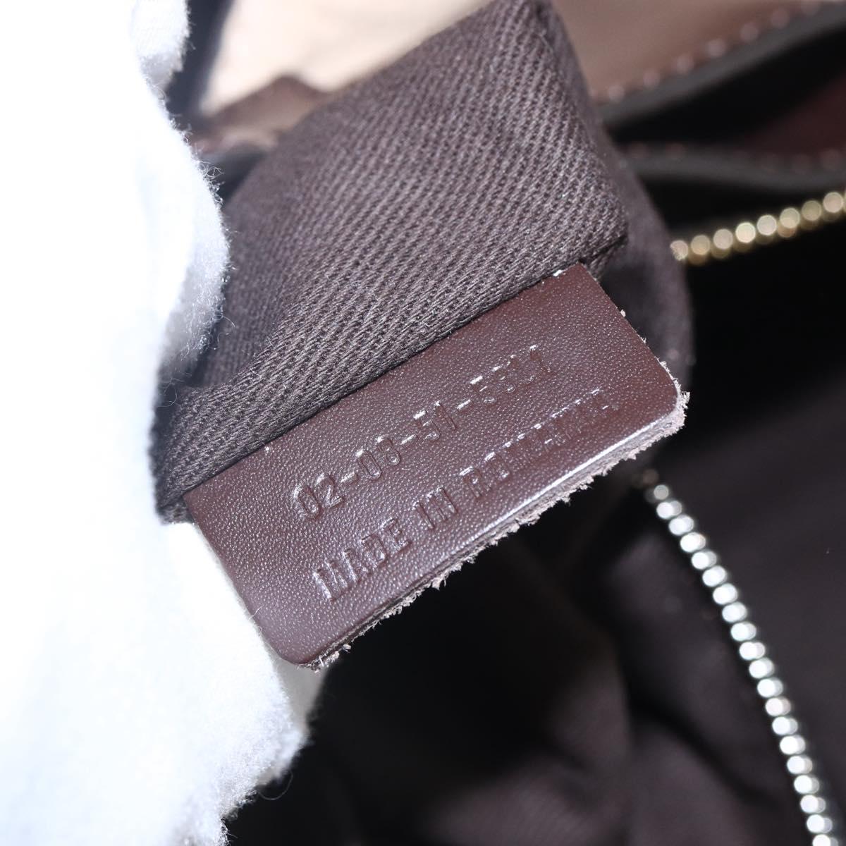 Chloe Tote Bag Leather Beige Brown Auth SW1787