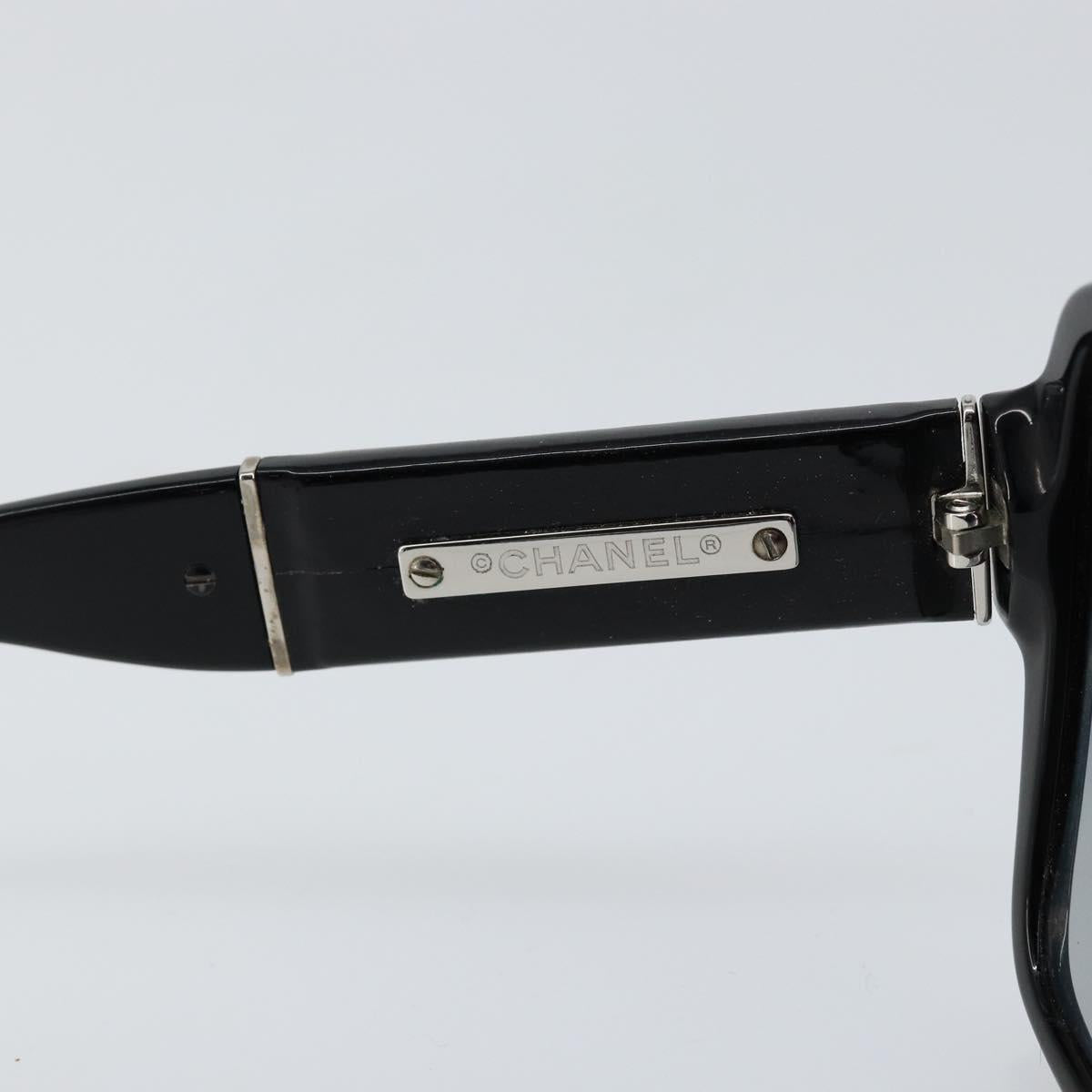 CHANEL Sunglasses plastic Black CC Auth SW1805