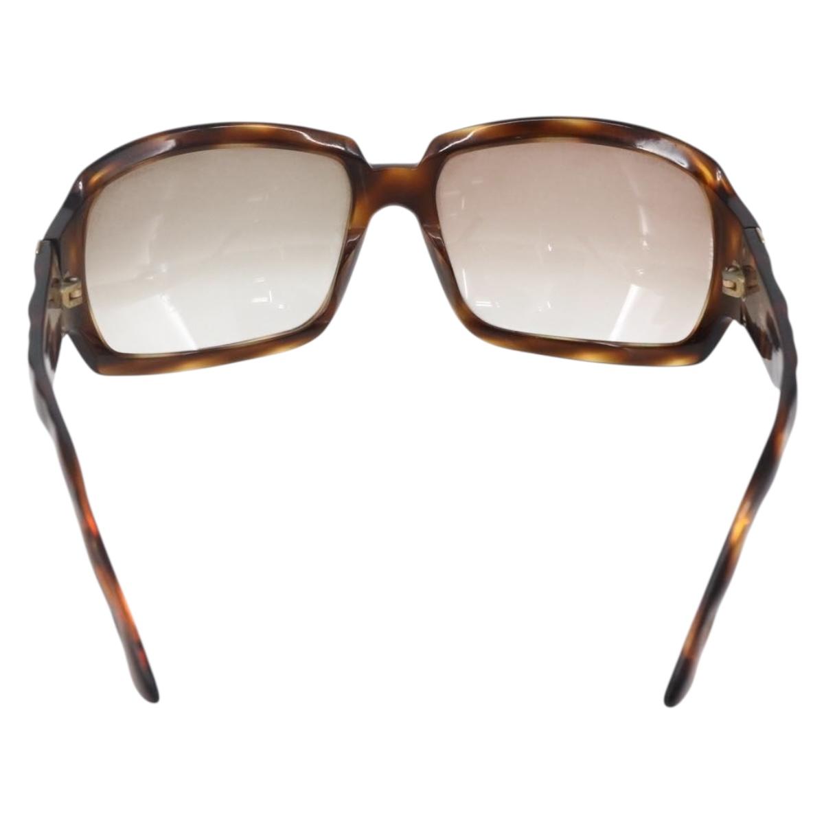 CHANEL Sunglasses plastic Brown CC Auth SW1806