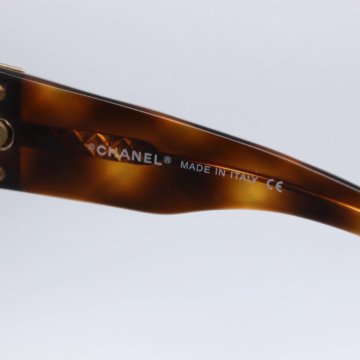 CHANEL Sunglasses plastic Brown CC Auth SW1806