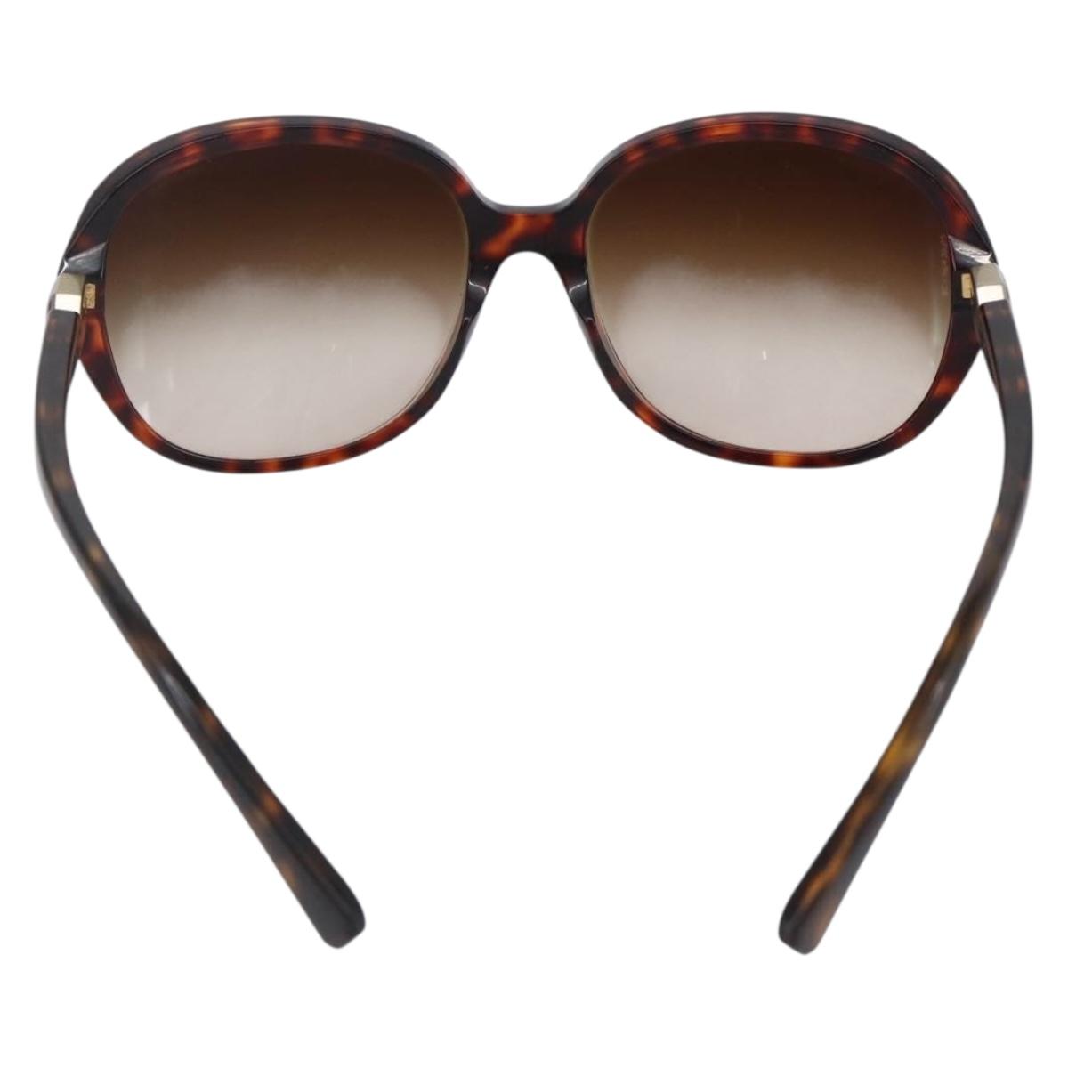 CHANEL Sunglasses plastic Brown CC Auth SW1807