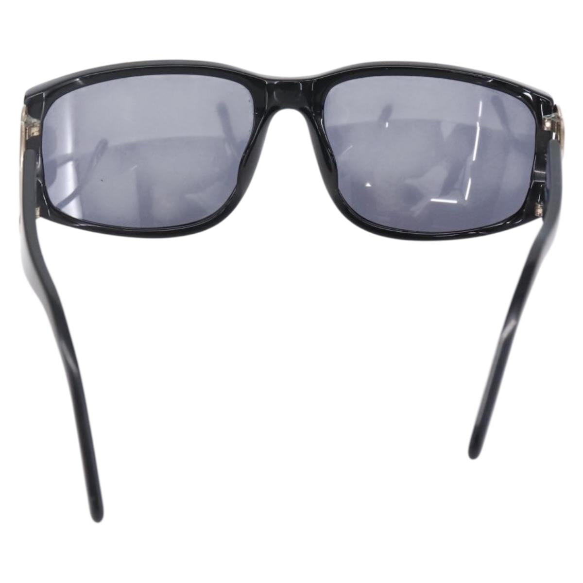 CHANEL Sunglasses plastic Black CC Auth SW1810