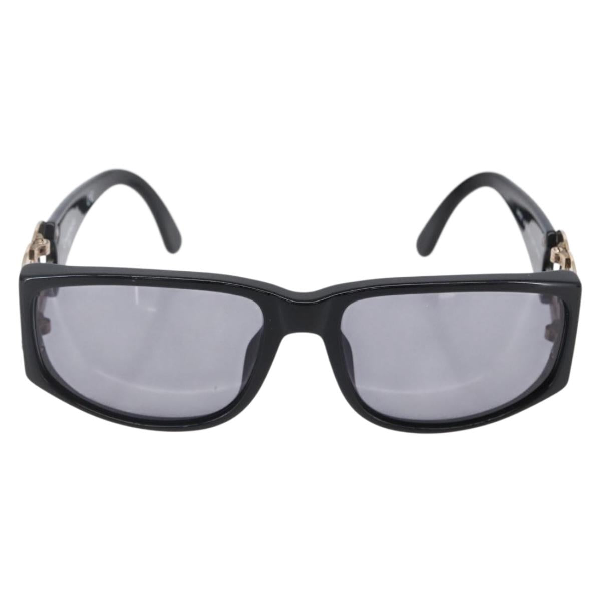CHANEL Sunglasses plastic Black CC Auth SW1813