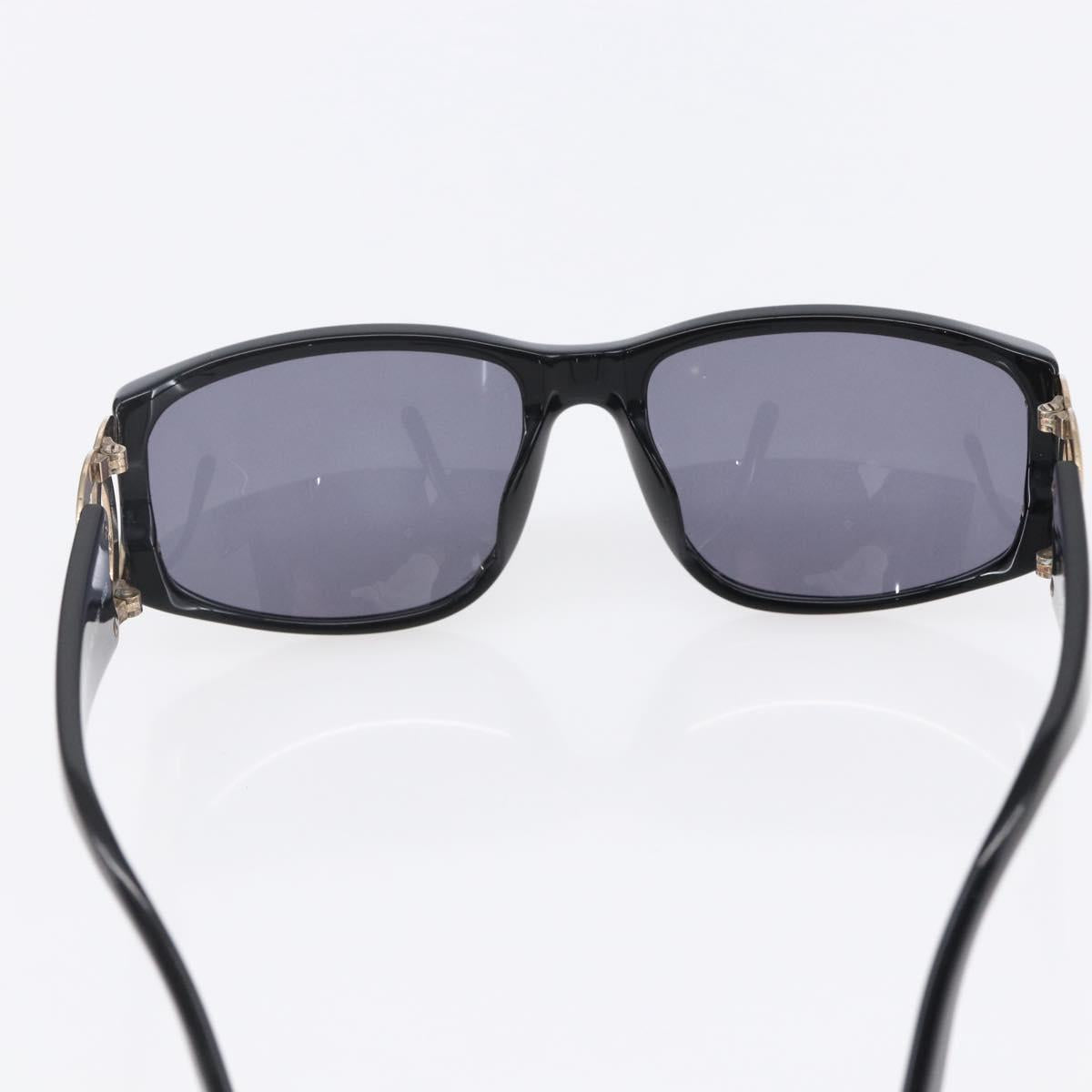 CHANEL Sunglasses plastic Black CC Auth SW1813