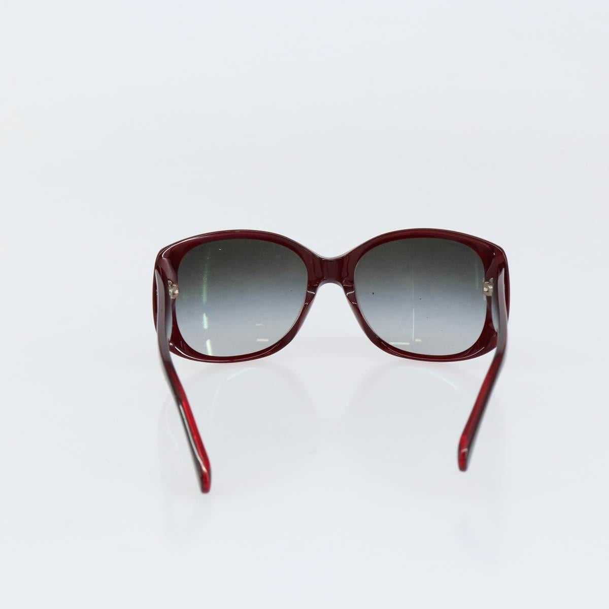 CHANEL Sunglasses plastic Red CC Auth SW1814