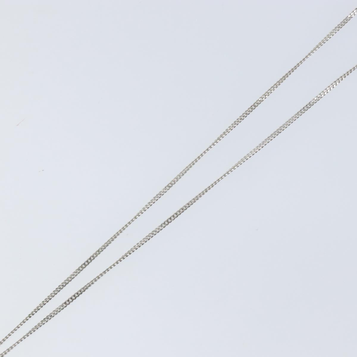 Christian Dior Necklace metal Silver Auth SW1819