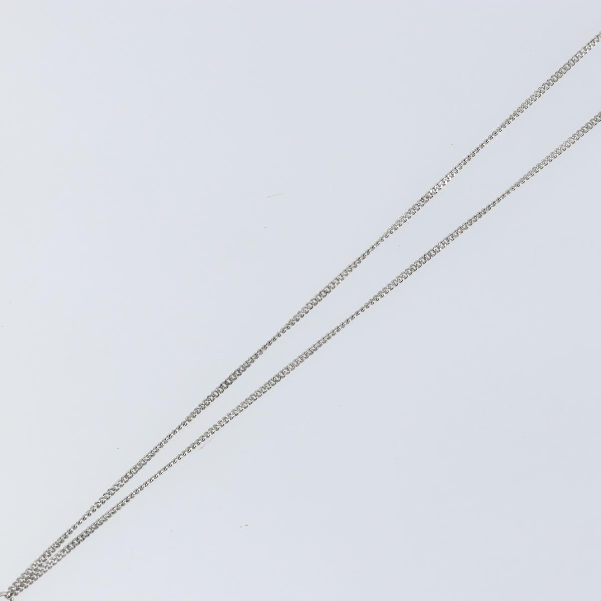 Christian Dior Necklace metal Silver Auth SW1819
