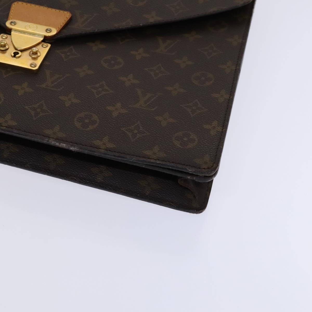 LOUIS VUITTON Monogram Serviette Conseiller Briefcase M53331 LV Auth sw182