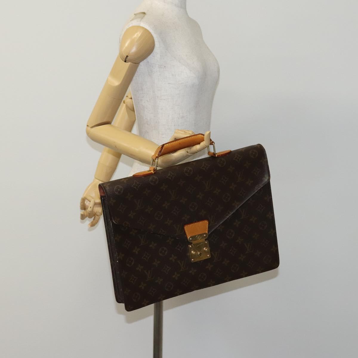 LOUIS VUITTON Monogram Serviette Conseiller Briefcase M53331 LV Auth sw182