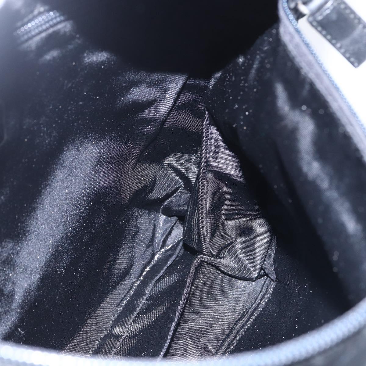 PRADA Shoulder Bag Nylon Black Silver Auth SW1836