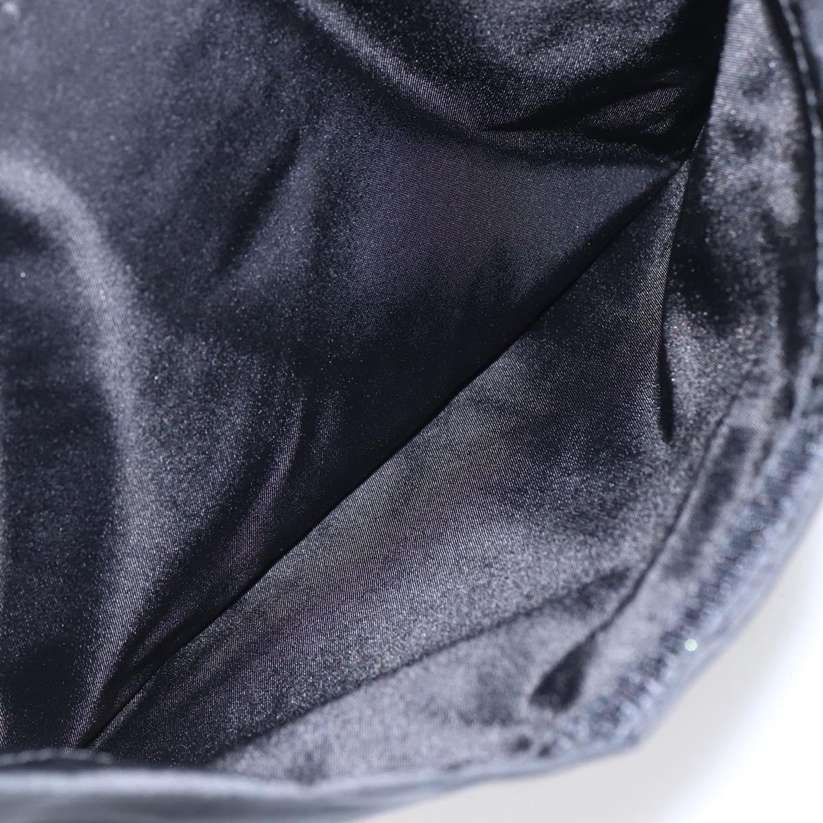 PRADA Shoulder Bag Nylon Black Silver Auth SW1836