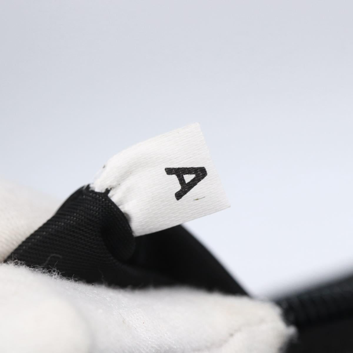 PRADA Shoulder Bag Nylon Black Silver Auth SW1836