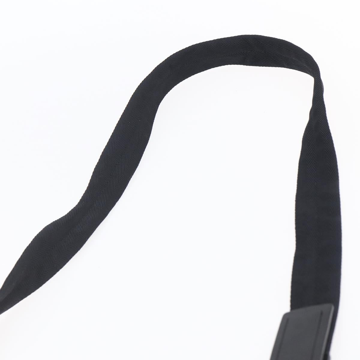 PRADA Shoulder Bag Nylon Black Silver Auth SW1836