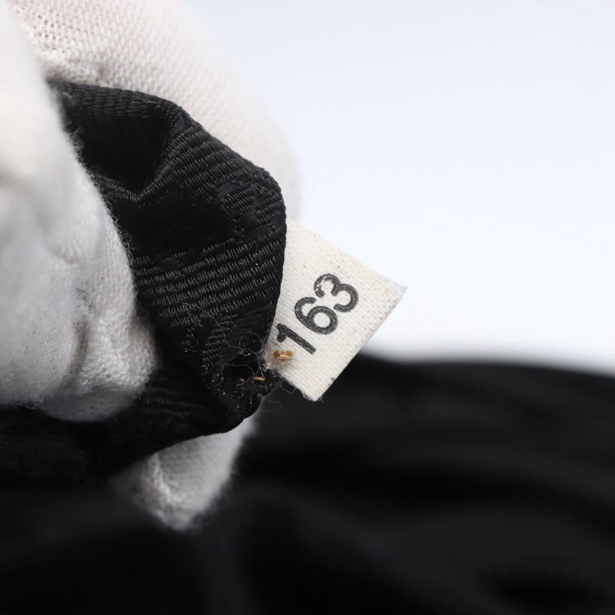 PRADA Shoulder Bag Nylon Black Silver Auth SW1837