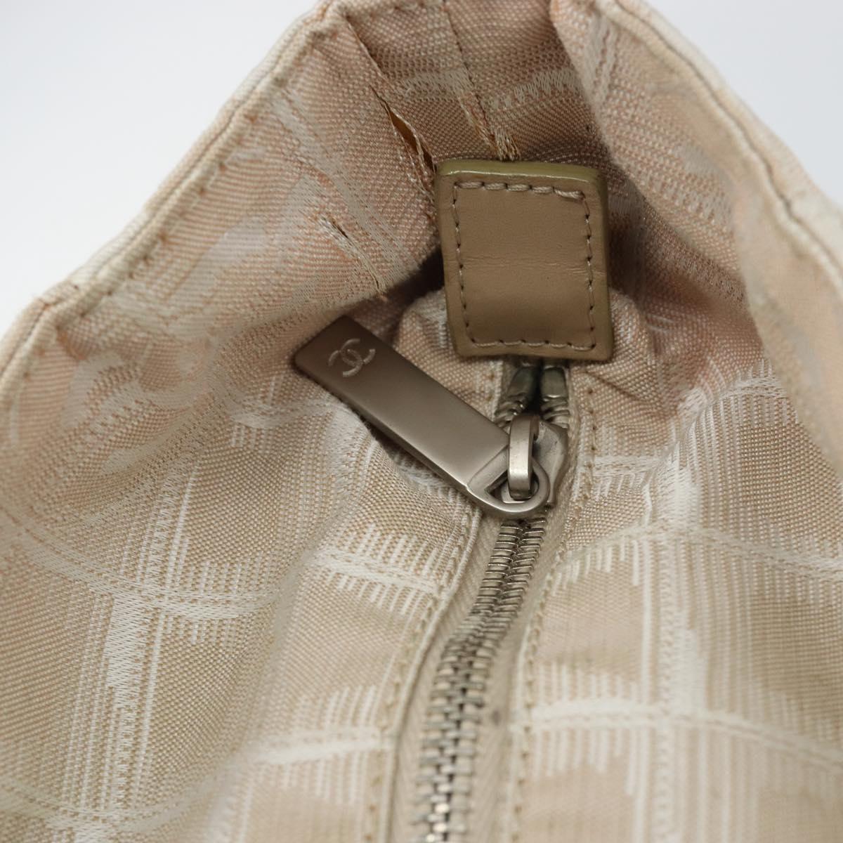 CHANEL New Travel Line Tote Bag Nylon Pink CC Auth SW1851