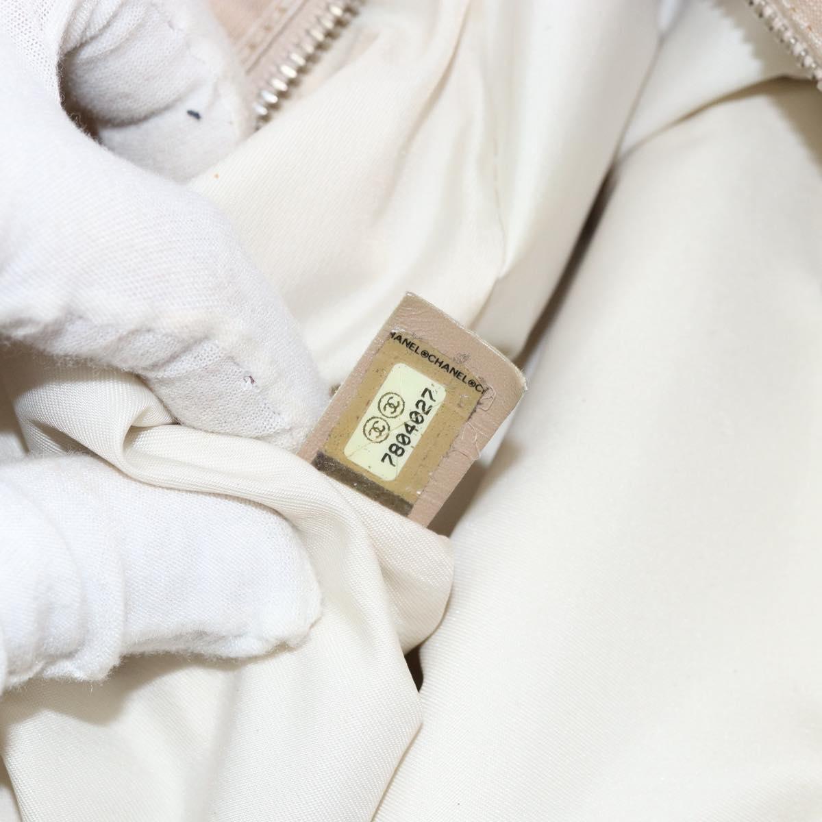 CHANEL New Travel Line Tote Bag Nylon Pink CC Auth SW1851