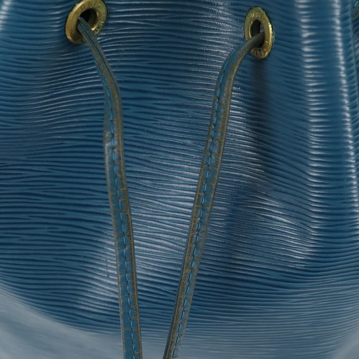 LOUIS VUITTON Epi Petit Noe Shoulder Bag Blue M44105 LV Auth SW1860