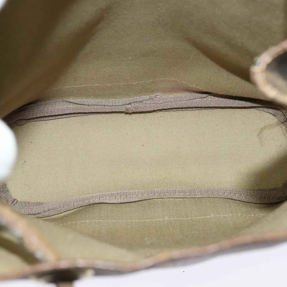 GUCCI GG Supreme Shoulder Bag PVC Beige Auth sw187