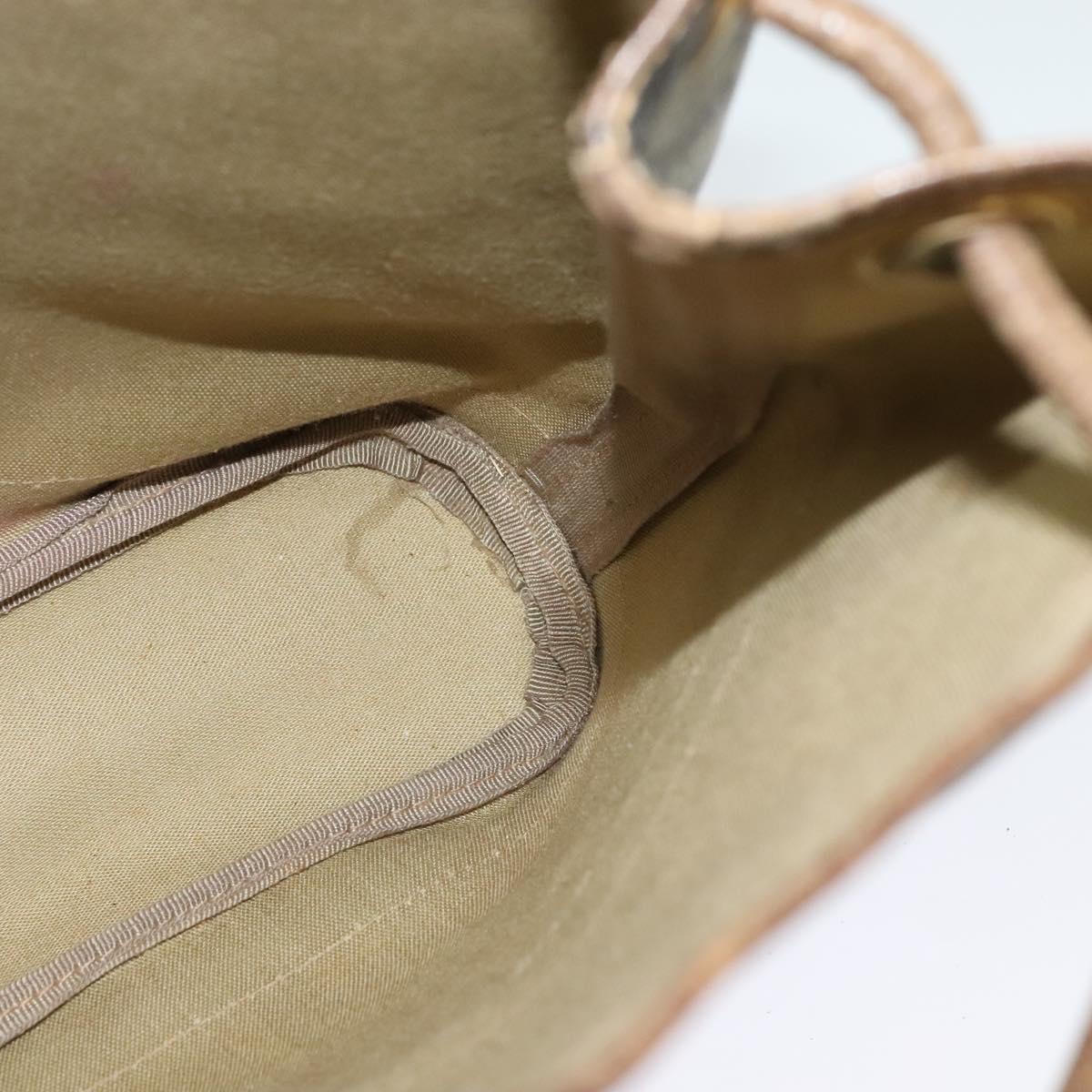 GUCCI GG Supreme Shoulder Bag PVC Beige Auth sw187