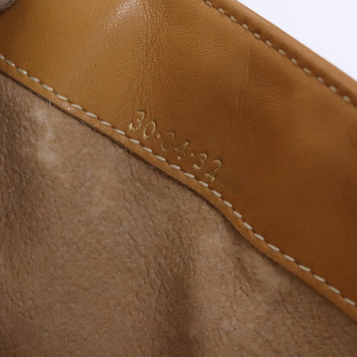 GUCCI Micro GG Supreme Shoulder Bag PVC Leather Brown Gold Auth sw188