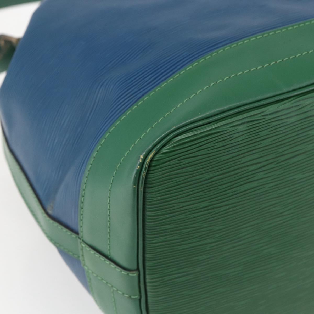 LOUIS VUITTON Epi Noe Shoulder Bag Bicolor Green Blue M44044 LV Auth SW1896