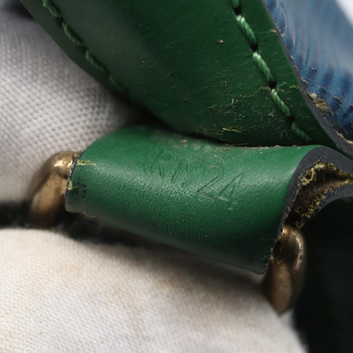 LOUIS VUITTON Epi Noe Shoulder Bag Bicolor Green Blue M44044 LV Auth SW1896
