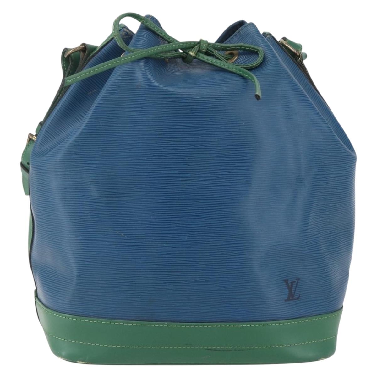LOUIS VUITTON Epi Noe Shoulder Bag Bicolor Green Blue M44044 LV Auth SW1896