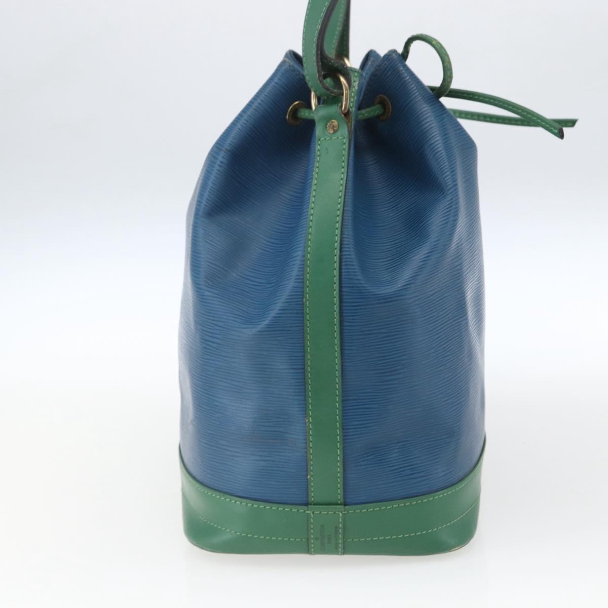 LOUIS VUITTON Epi Noe Shoulder Bag Bicolor Green Blue M44044 LV Auth SW1896