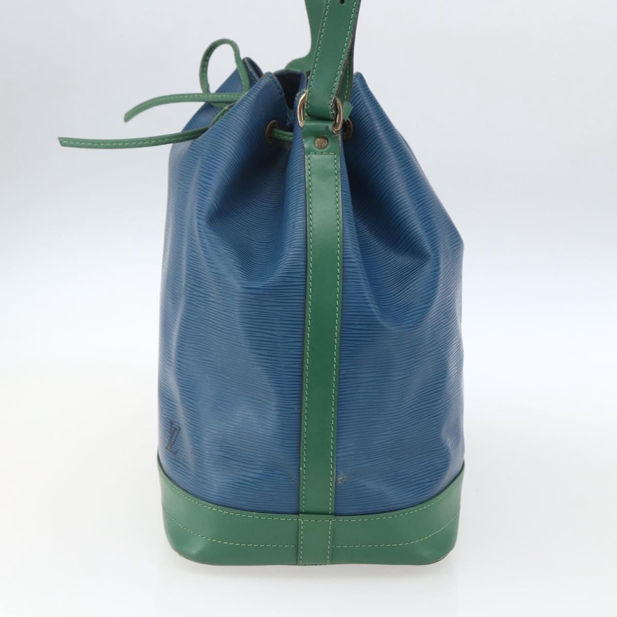 LOUIS VUITTON Epi Noe Shoulder Bag Bicolor Green Blue M44044 LV Auth SW1896
