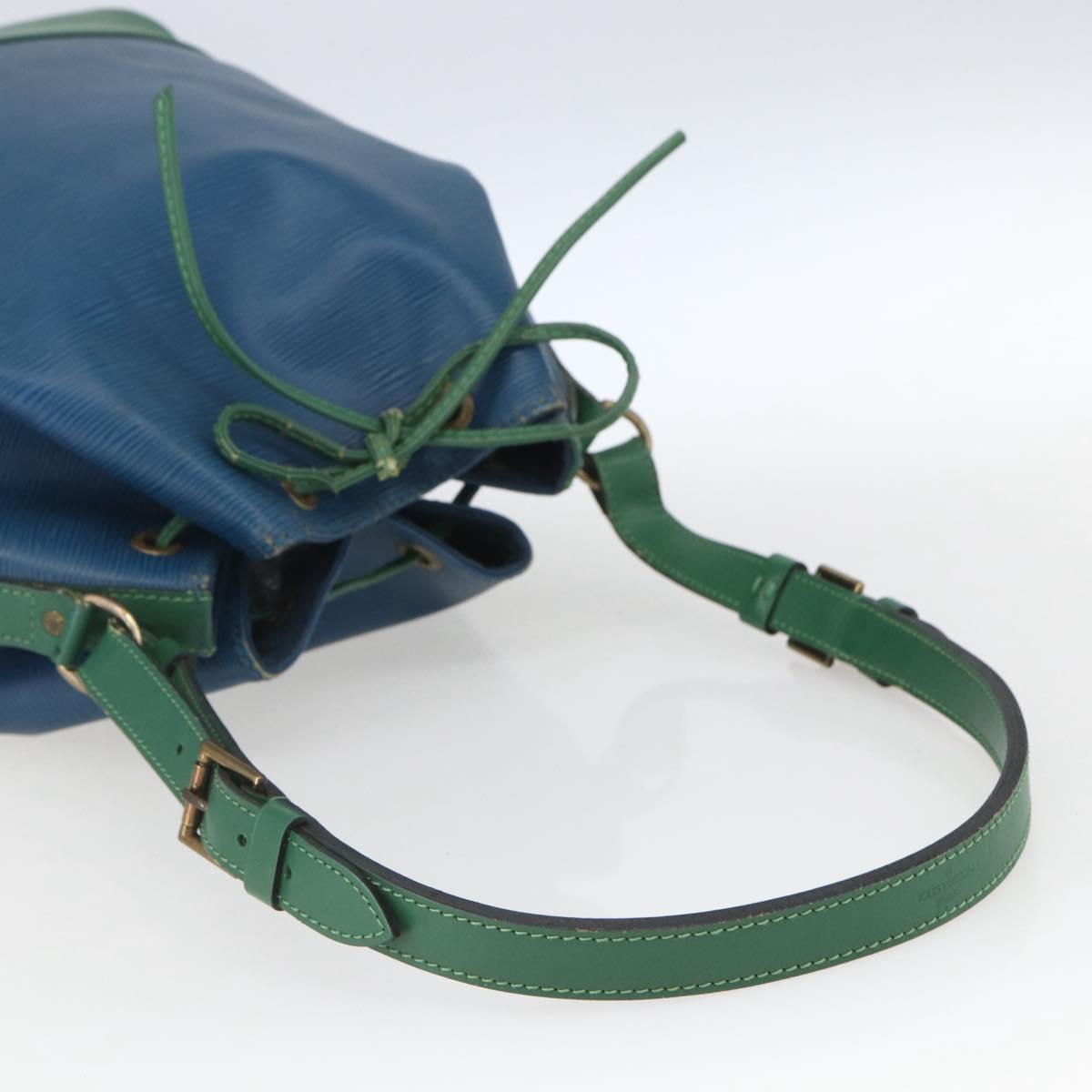 LOUIS VUITTON Epi Noe Shoulder Bag Bicolor Green Blue M44044 LV Auth SW1896