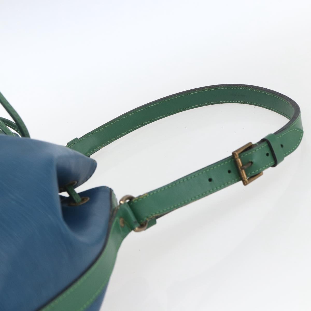 LOUIS VUITTON Epi Noe Shoulder Bag Bicolor Green Blue M44044 LV Auth SW1896